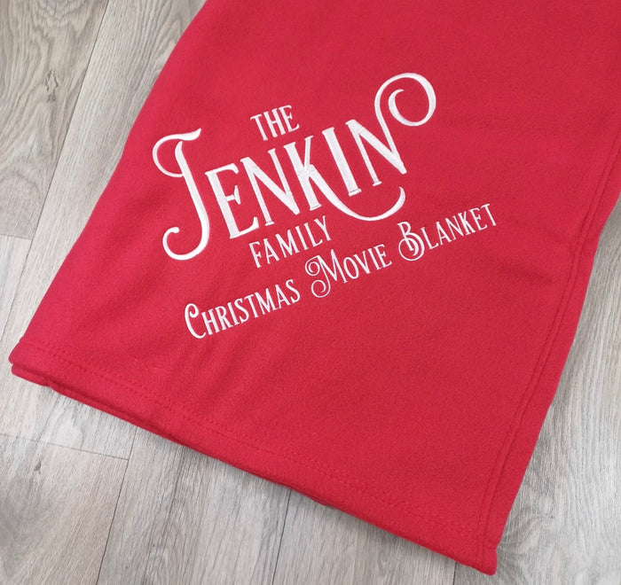 Family Christmas Blanket