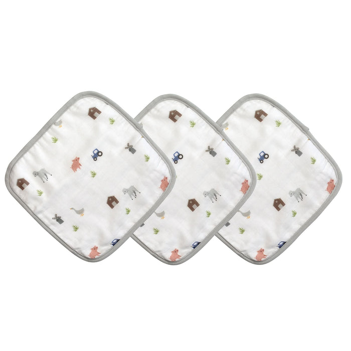 Farm Animals Washcloth Set