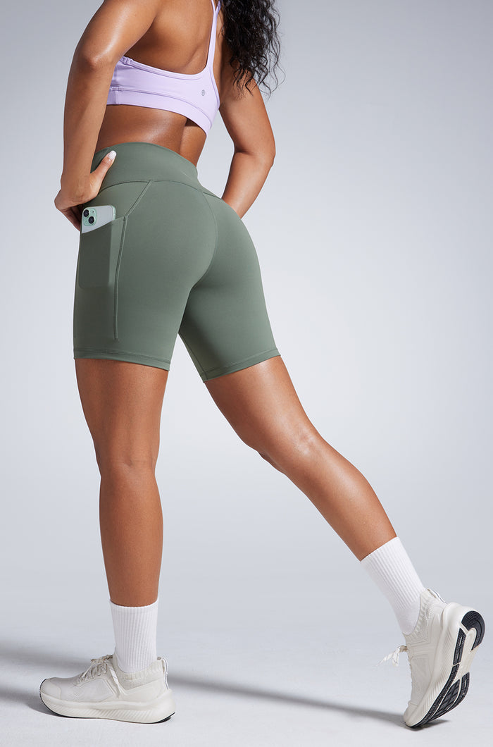 Fast Dry Athletic Shorts 6" with Pockets