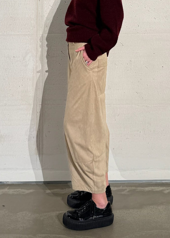 RUNDHOLZ BLACK LABEL BALLOON FAUX SUEDE TROUSER