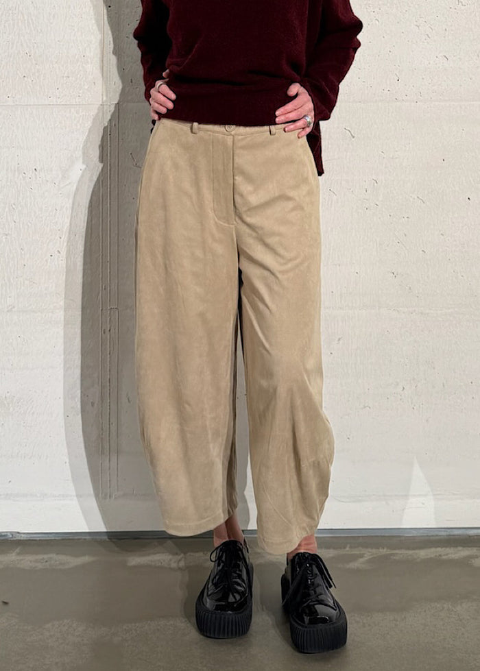 RUNDHOLZ BLACK LABEL BALLOON FAUX SUEDE TROUSER