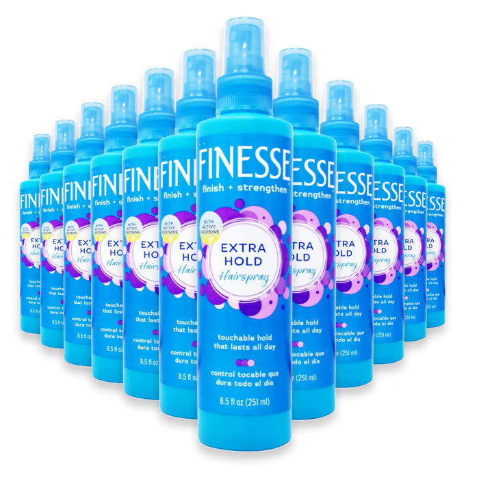 Finesse Extra Hold Non-Aerosol Hair Spray - 8.5 oz - 12 Pack