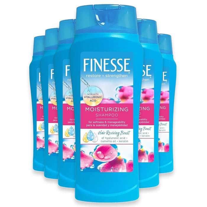 Finesse Restore + Strengthen Moisturizing Shampoo 13 oz - 6 Pack