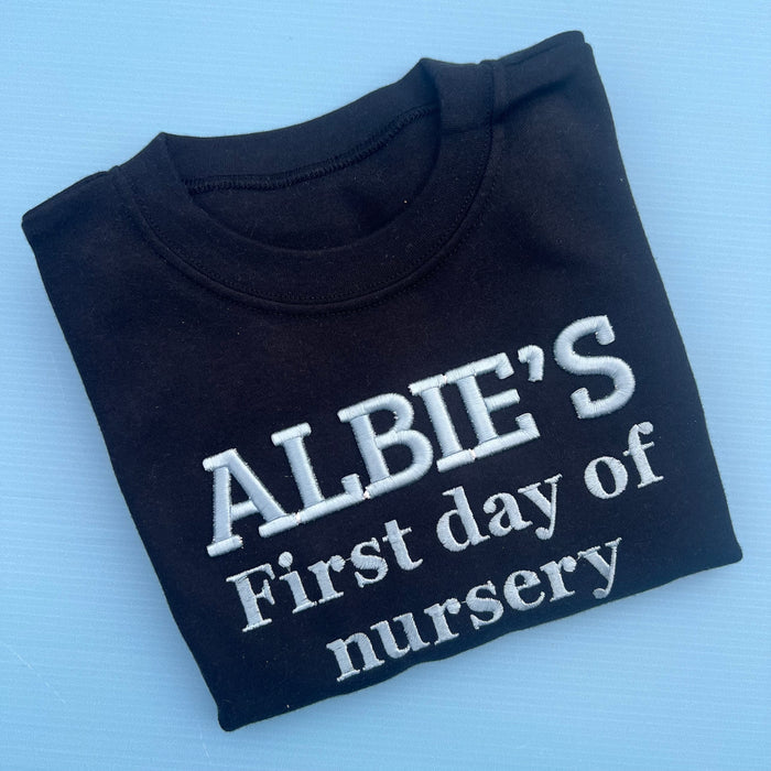 First day or Nursery