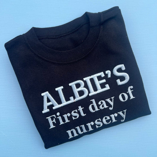 First day or Nursery