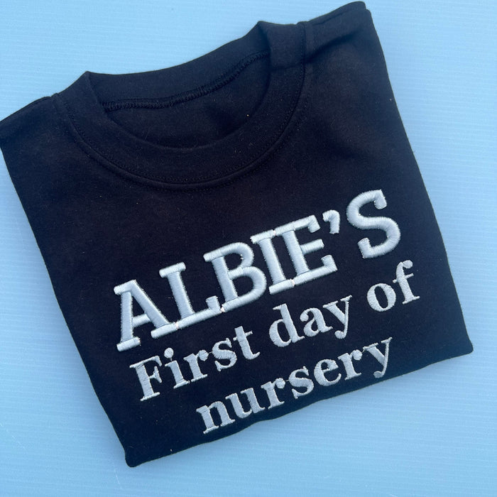 First day or Nursery