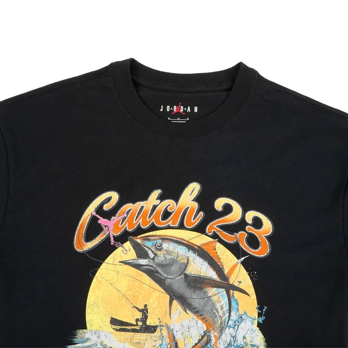 Jordan Fish Graphic Short Sleeve Tee 'Black White'