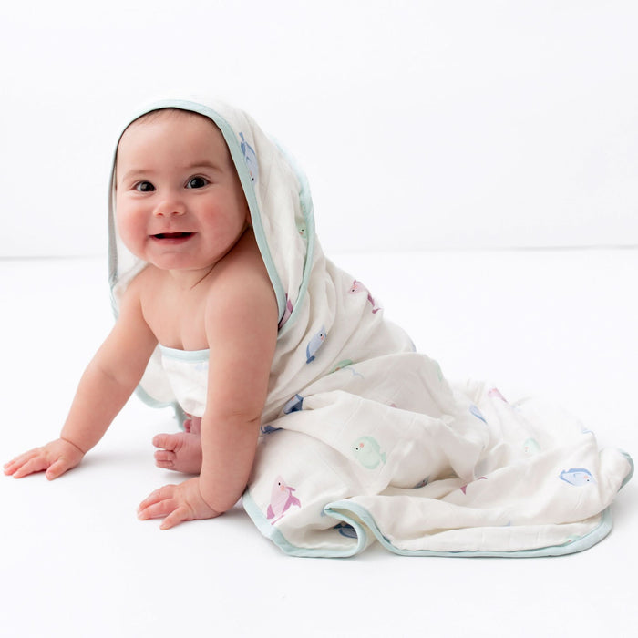 Fish Hooded Towel Set