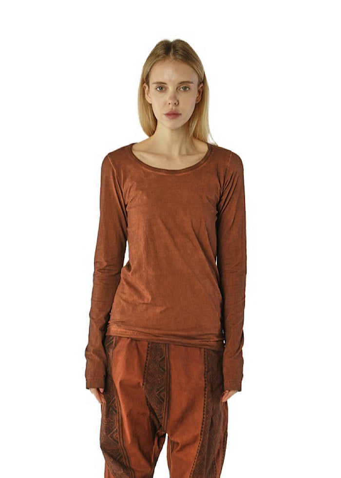 FITTED JERSEY T-SHIRT *TERRACOTTA CLOUD* (Shown in HENNA CLOUD)
