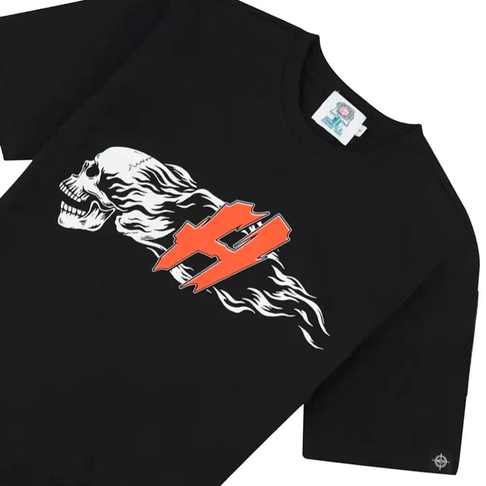Flaming Skull Tee 'Black'