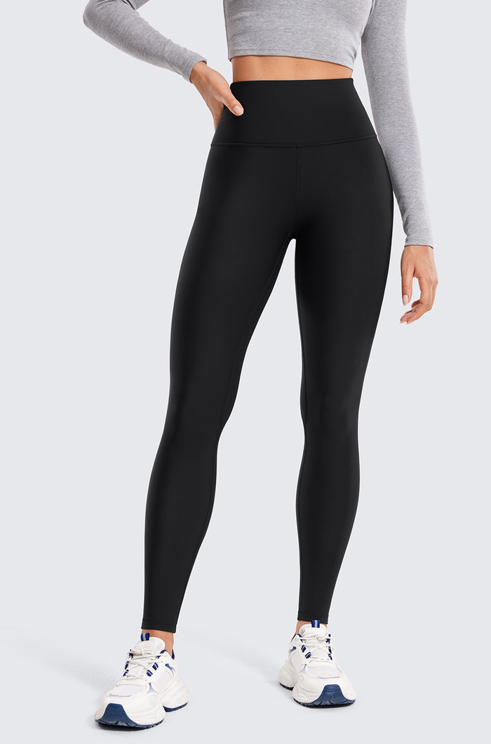 Women's Fleece Lined Leggings 28" Black