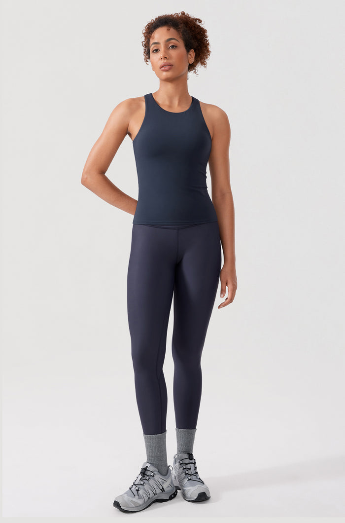 Women's Fleece Lined Leggings 28" Navy
