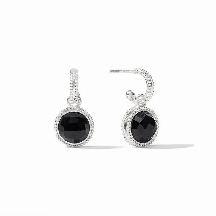 Fleur-de-Lis Hoop & Charm Earring