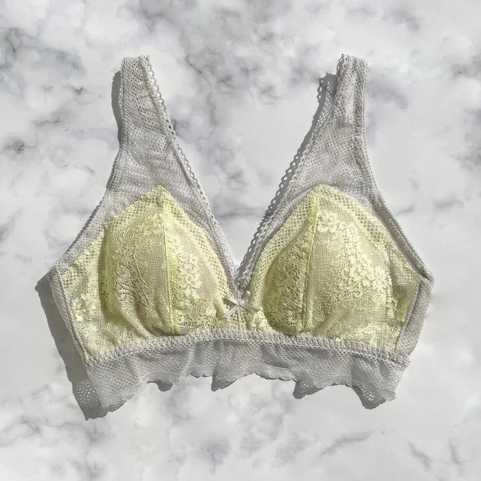 Floral Bralette | Gray