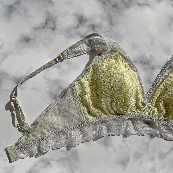 Floral Bralette | Gray