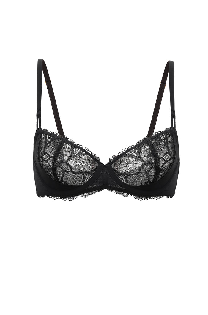 Floral Lace Balconette Bra