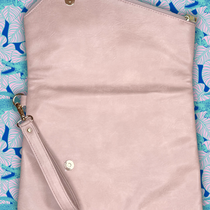 Fold Over Clutch Pnk