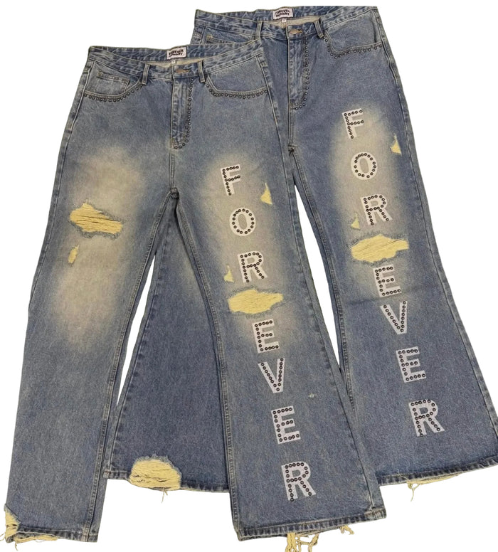 Forever Hungry Studded Denim Jeans