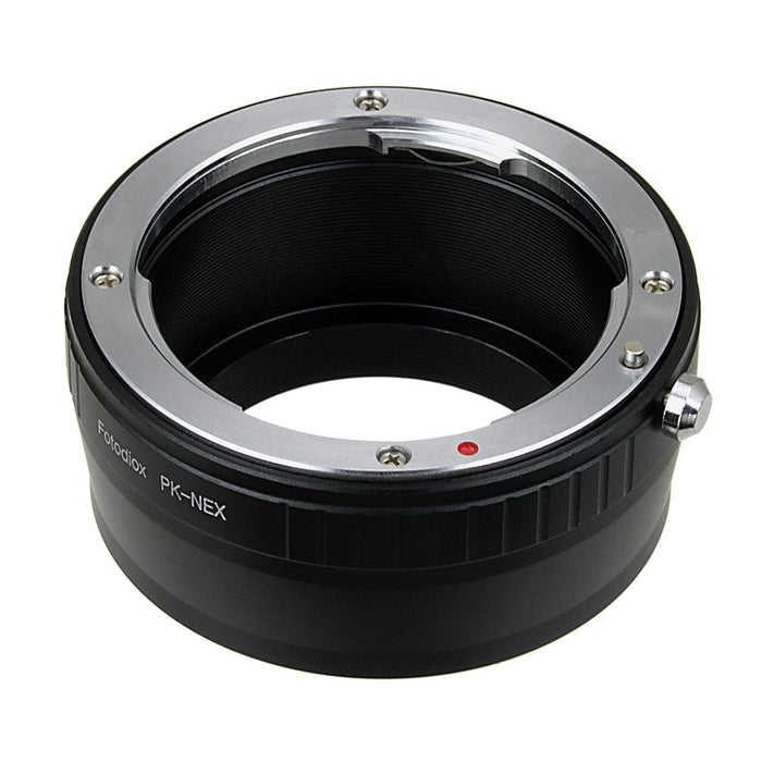 Fotodiox Lens Mount Adapter - Pentax K Mount (PK) SLR Lens to Sony Alpha E-Mount Mirrorless Camera Body