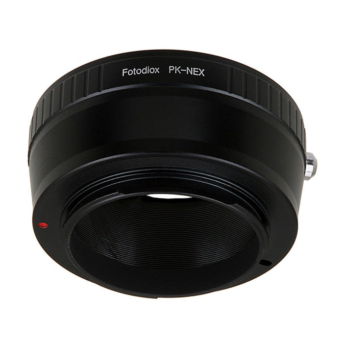 Fotodiox Lens Mount Adapter - Pentax K Mount (PK) SLR Lens to Sony Alpha E-Mount Mirrorless Camera Body