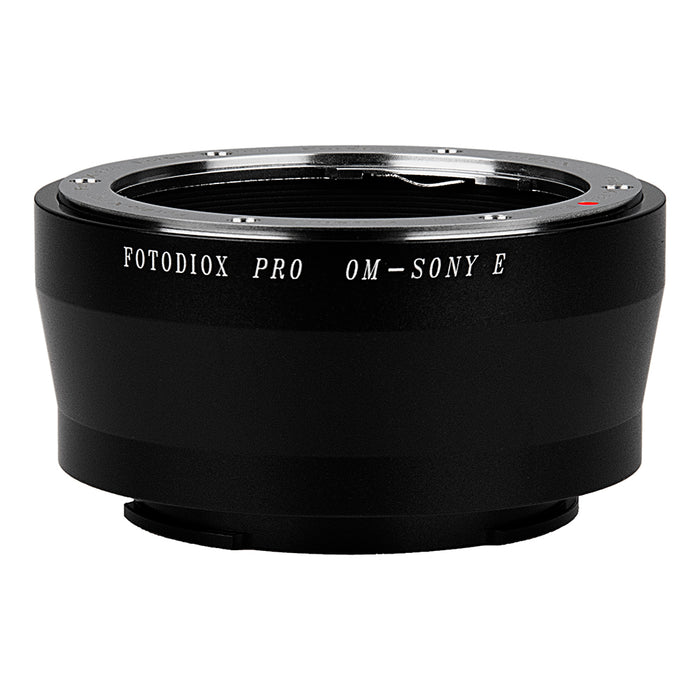 Fotodiox Pro Lens Mount Adapter - Olympus Zuiko (OM) 35mm SLR Lens to Sony Alpha E-Mount Mirrorless Camera Body