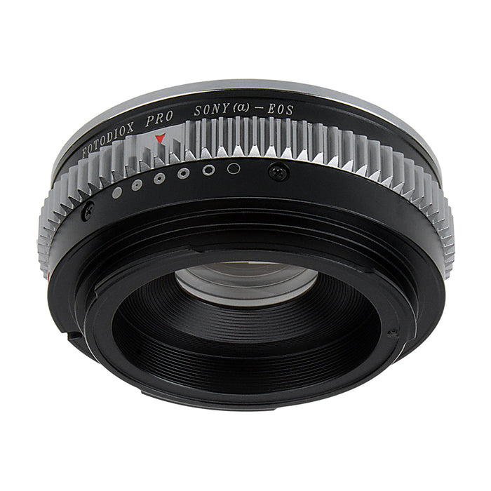 Fotodiox Pro Lens Mount Adapter - Sony Alpha A-Mount (and Minolta AF) DSLR Lens to Canon EOS (EF, EF-S) Mount SLR Camera Body, with Built-In Aperture Control Dial