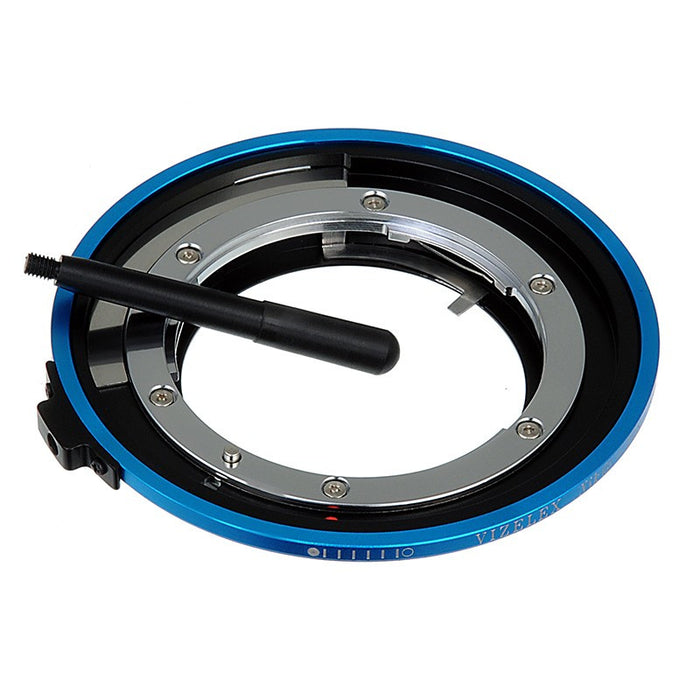 Fotodiox Pro Lens Mount Cine Adapter - Nikon Nikkor F Mount G-Type D/SLR Lens to Canon EOS (EF, EF-S) Mount SLR Camera Body with Built-In Aperture Control Handle