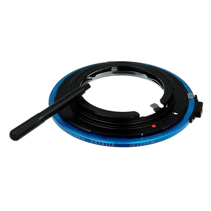 Fotodiox Pro Lens Mount Cine Adapter - Nikon Nikkor F Mount G-Type D/SLR Lens to Canon EOS (EF, EF-S) Mount SLR Camera Body with Built-In Aperture Control Handle