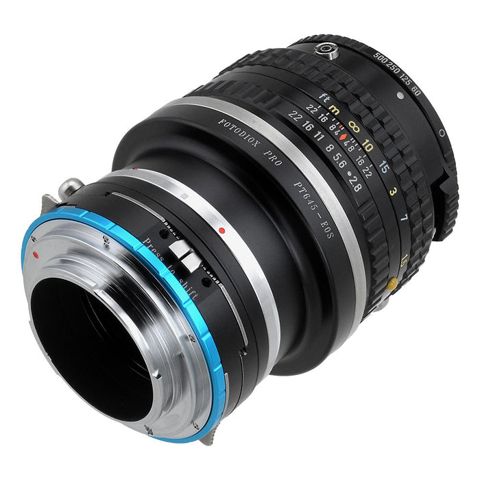Fotodiox Pro Lens Mount Shift Double Adapter - Pentax 645 (P645) Mount SLR Lens to Sony Alpha E-Mount Mirrorless Camera Body