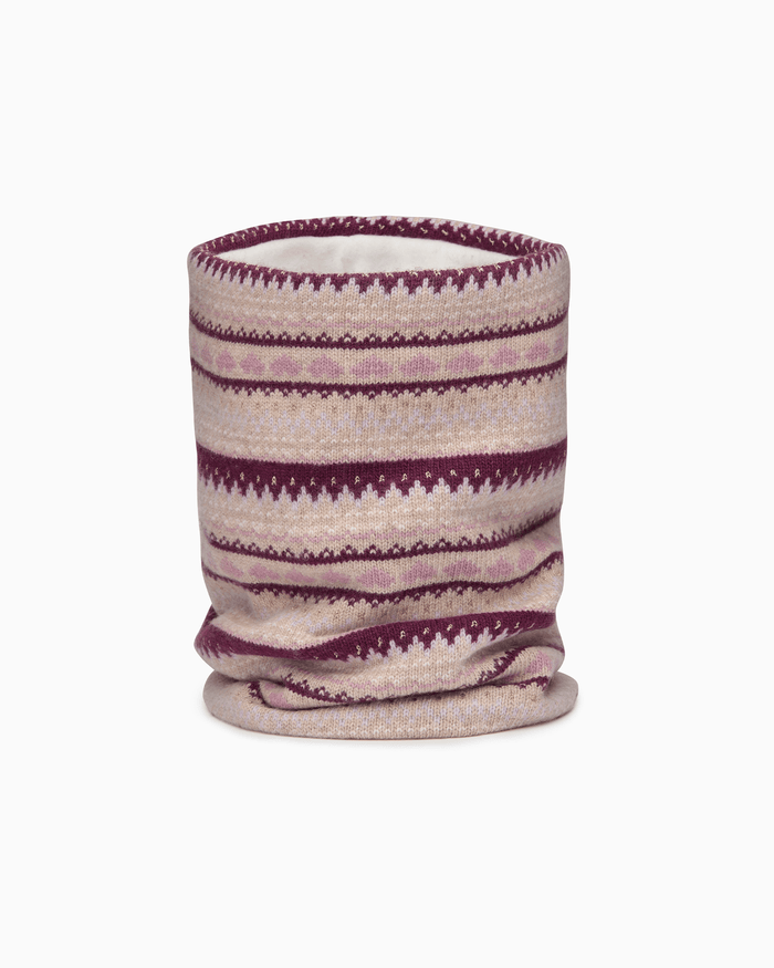 Chelsea Clothing Company Snoody Frankie Snoody in Claret Fair Isle