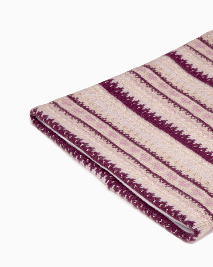 Chelsea Clothing Company Snoody Frankie Snoody in Claret Fair Isle