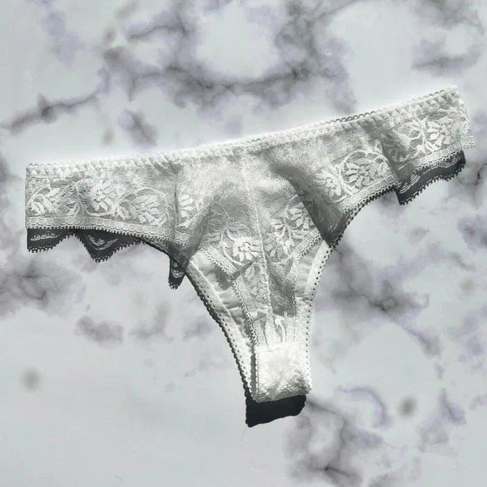 Freesia Thong | White