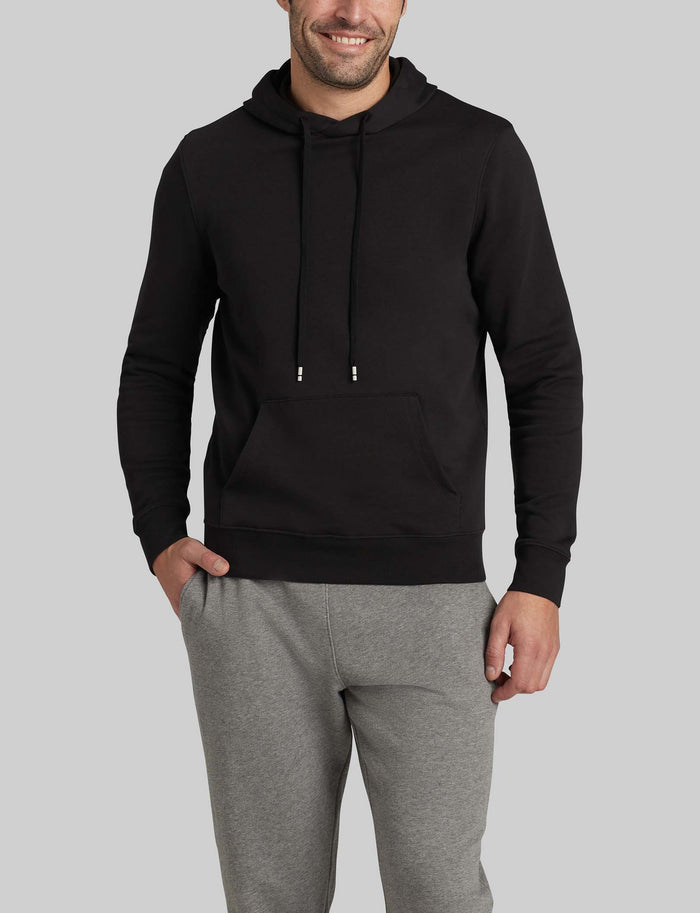 French Terry Hoodie::Black