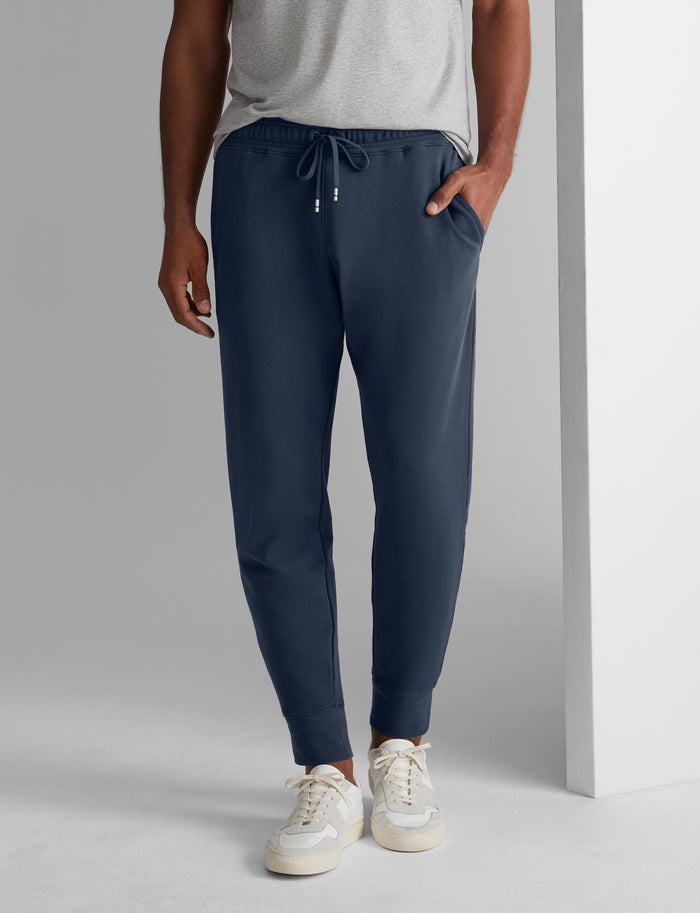 French Terry Jogger::Dress Blues