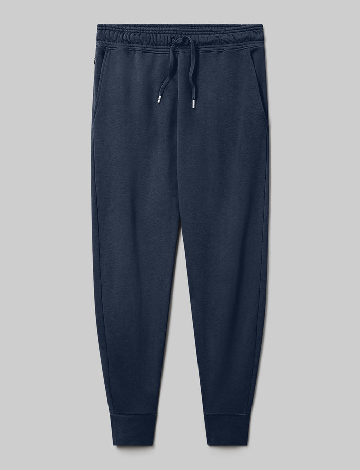 French Terry Jogger::Dress Blues::Swatch