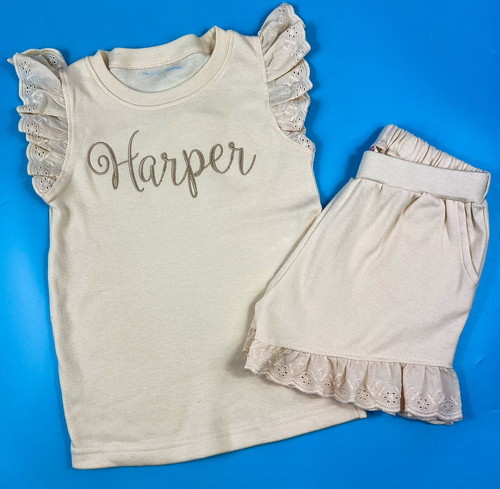 Frill Short Set
