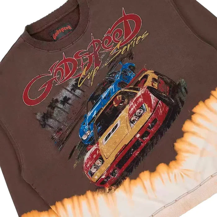 F.T.W Sweatshirt 'Brown Bleached Wash'