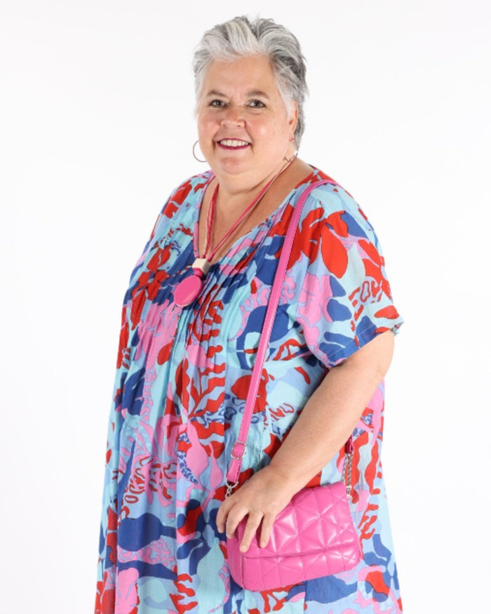 Fuchsia shoulder bag - Balaboosté