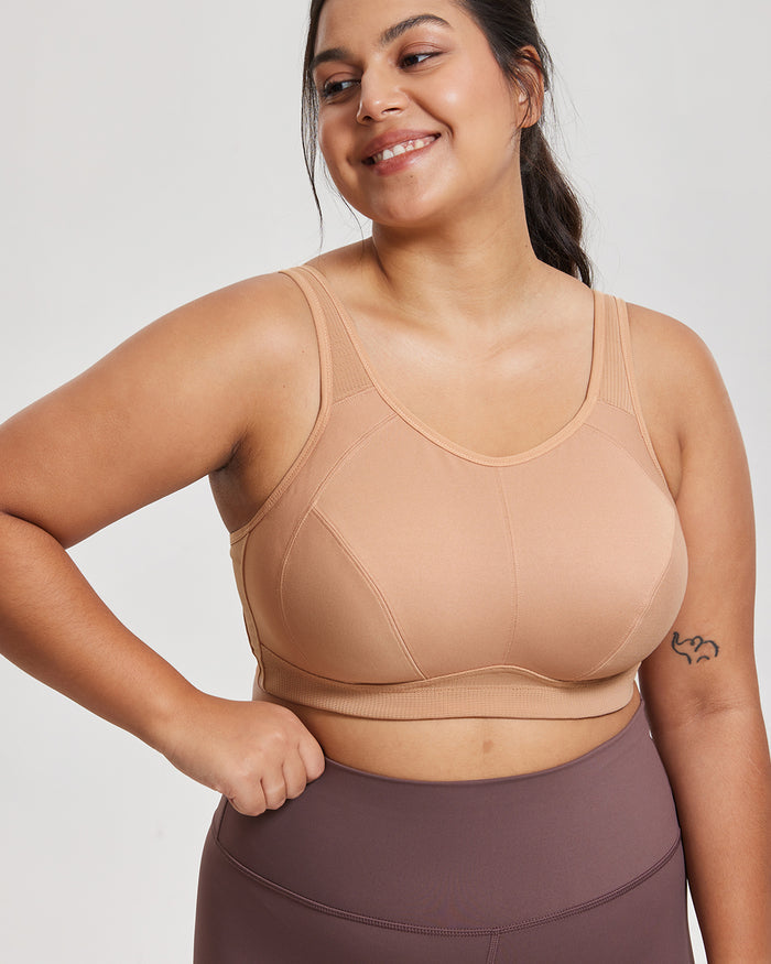 Women's Full Coverage Wireless Sport Bra Barely Buff