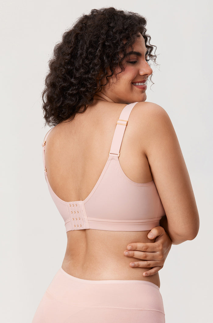 Women's Full Coverage Wireless Unlined Bra Rose Purple