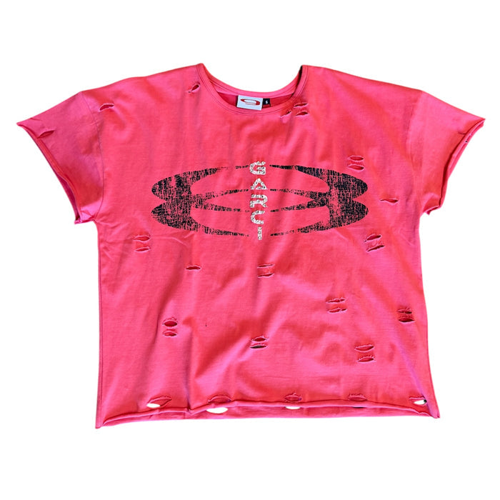 Garciago Distressed T-Shirt ‘Red’