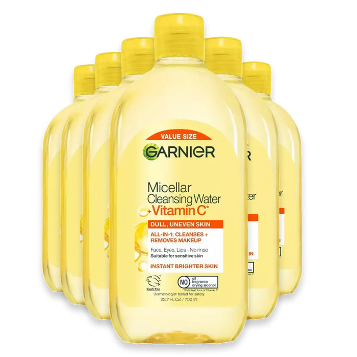 Garnier Vitamin C Micellar Cleansing Water - 23.7 oz - 6 Pack