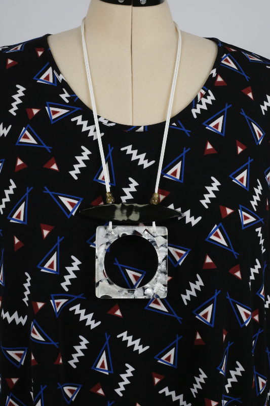 Geometrical print tunic
