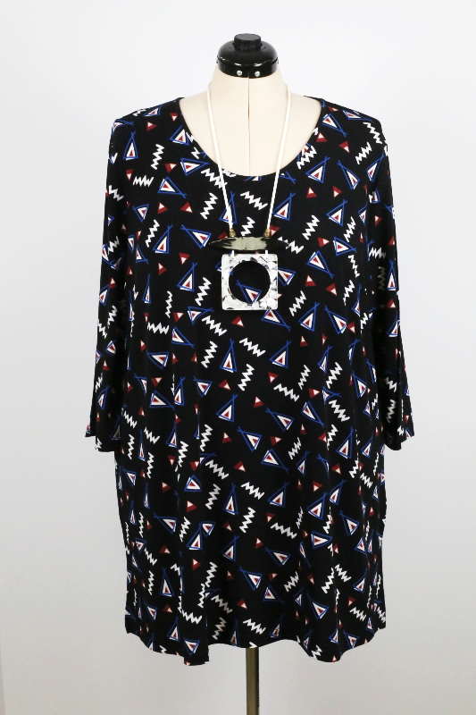 Geometrical print tunic