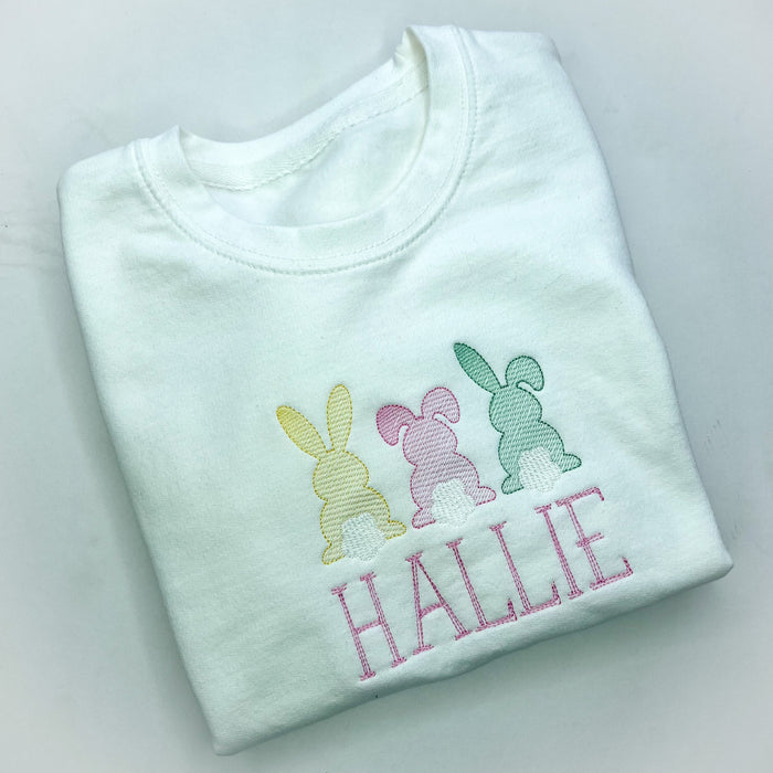 Girls Easter Bunny Sweatshirt