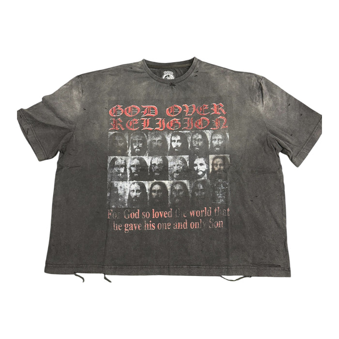 God Over Religion Faces T-Shirt