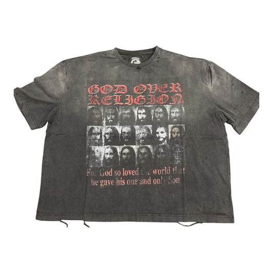 God Over Religion Faces T-Shirt