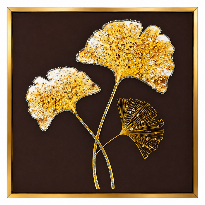 Golden Gingko Leaves Framed Canvas Painting For Home D̩cor