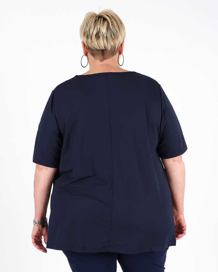 Graphic Blue Tunic Niagara - G!Ozé