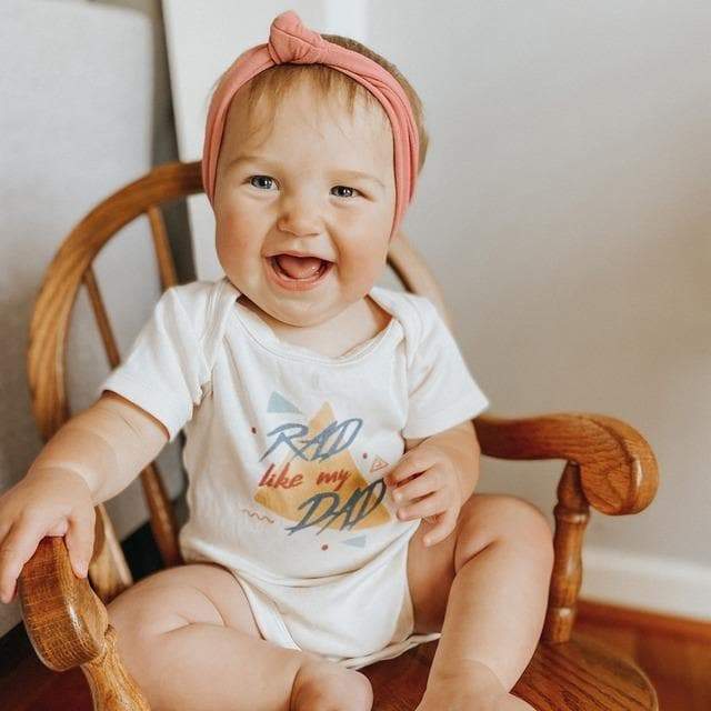 Baby graphic bodysuit | rad like my dad Finn + Emma